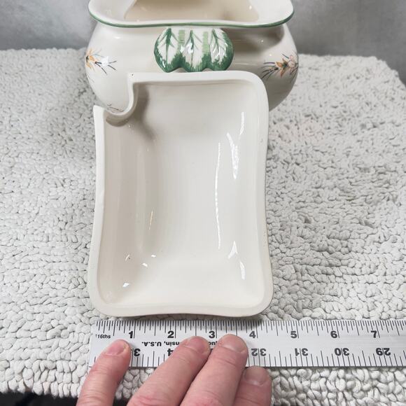 Royal Sealy Soup Tureen 1960's Made in Japan Plum Harvest Includes Lid ~6"x8" - Picture 9 of 16